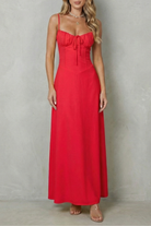 Damen ärmelloses Maxikleid Korsett-Stil elegant Hochzeitsgast - Image 5