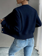 Damen Kabelstrick Strickjacke Knöpfe - Image 26