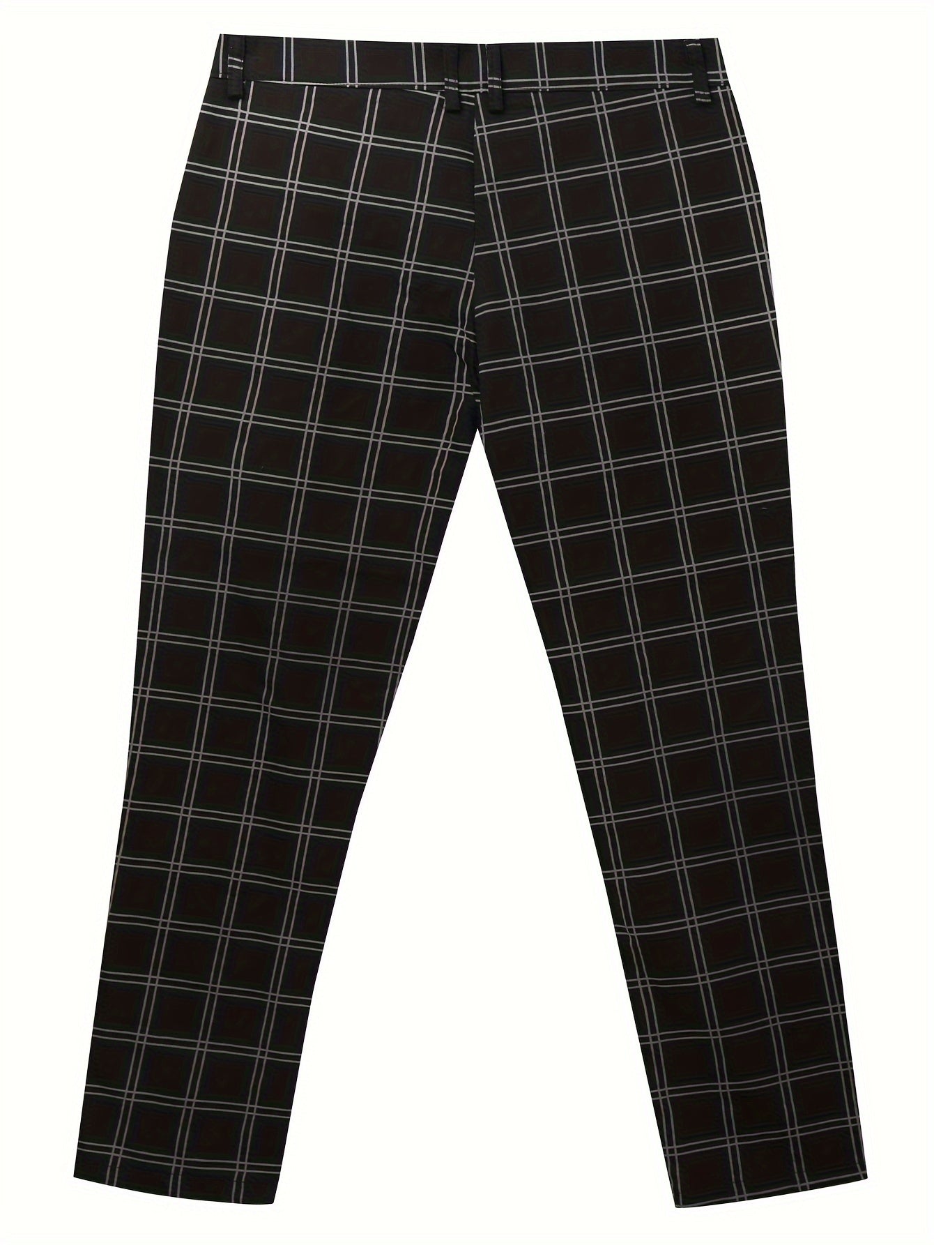 Herren Slim Fit Karierte Hose - Image 4
