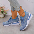 Damen Orthopädische Sneaker Strasssteinen Glitzer - Image 6