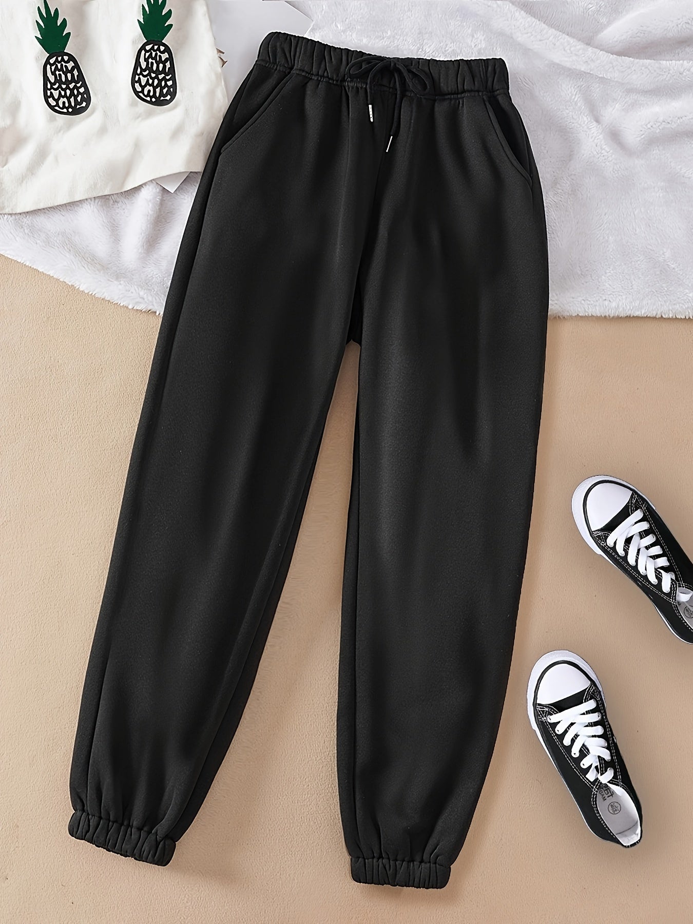 Damen Elegante Jogginghose Kordelzug Relaxed Fit - Image 9