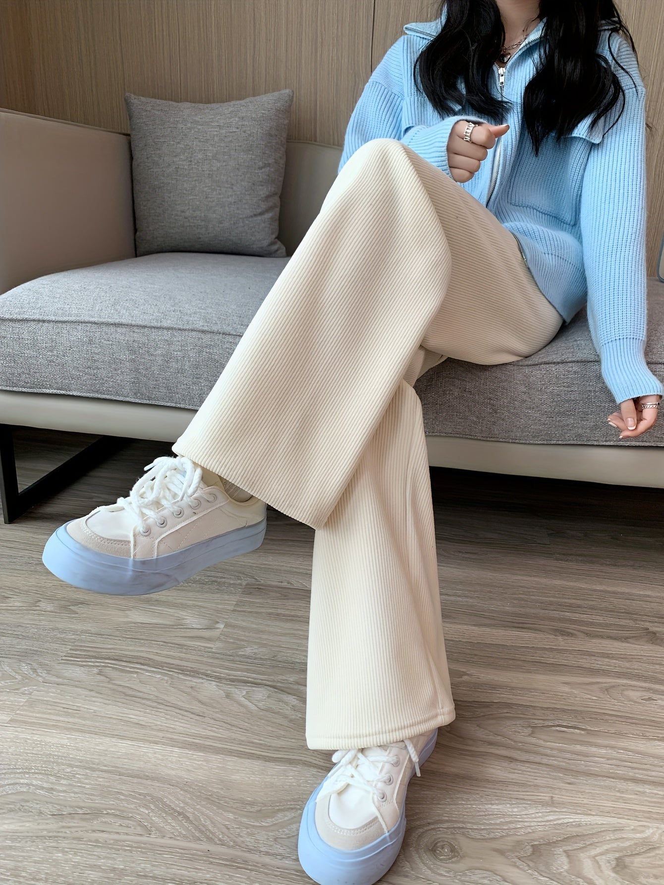 Damen Fleece Weithose - Image 10