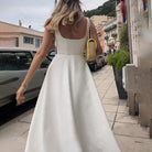 Damen Trägerkleid French-Ausschnitt Ärmellos - Image 3