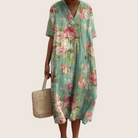 Damen Geblümtes Sommerkleid - Image 8