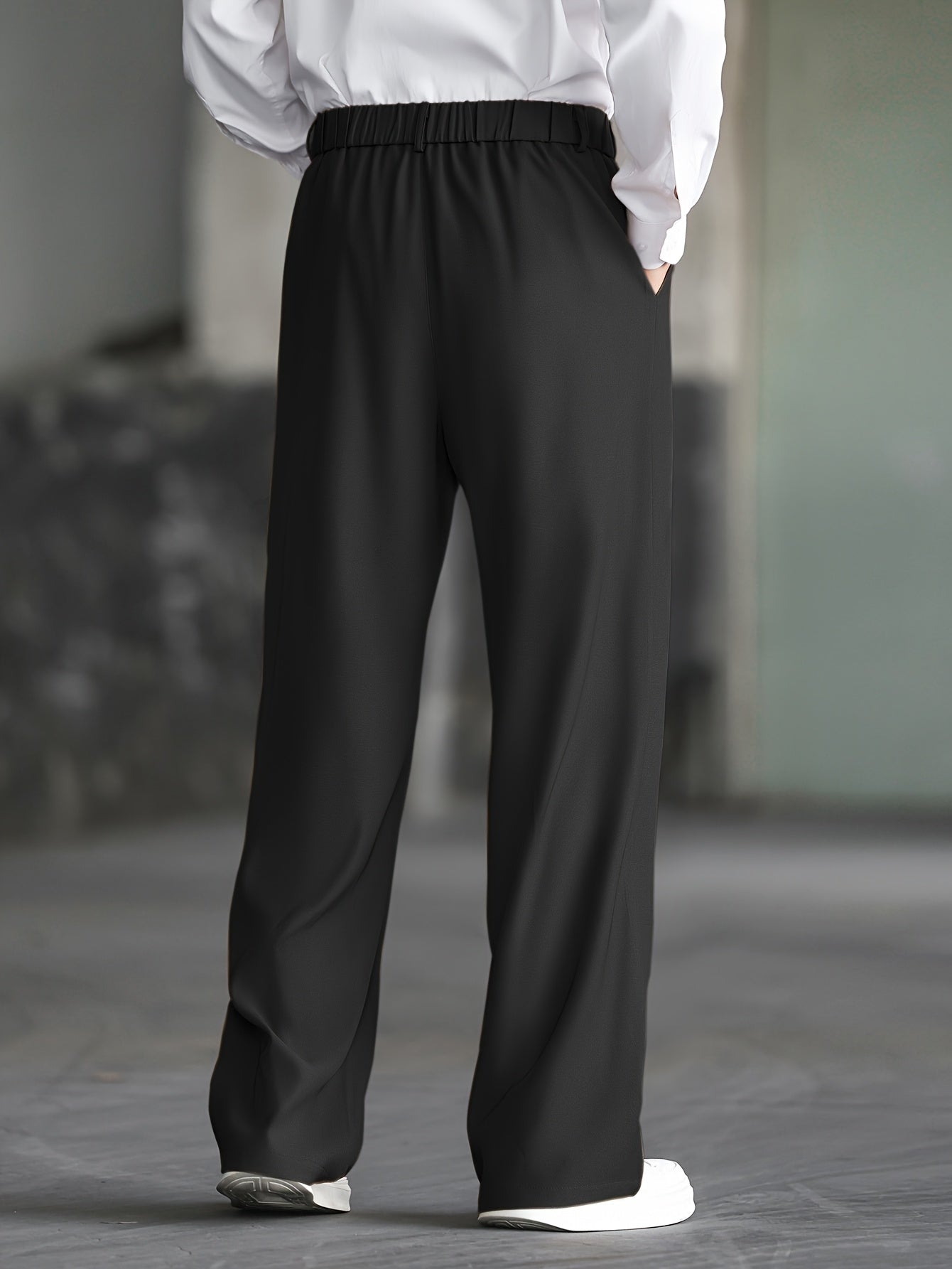 Damen Weite Hose Marlenehose Relaxed Wide Leg - Image 2