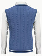 Herren Strick V-Ausschnitt Weste - Image 3