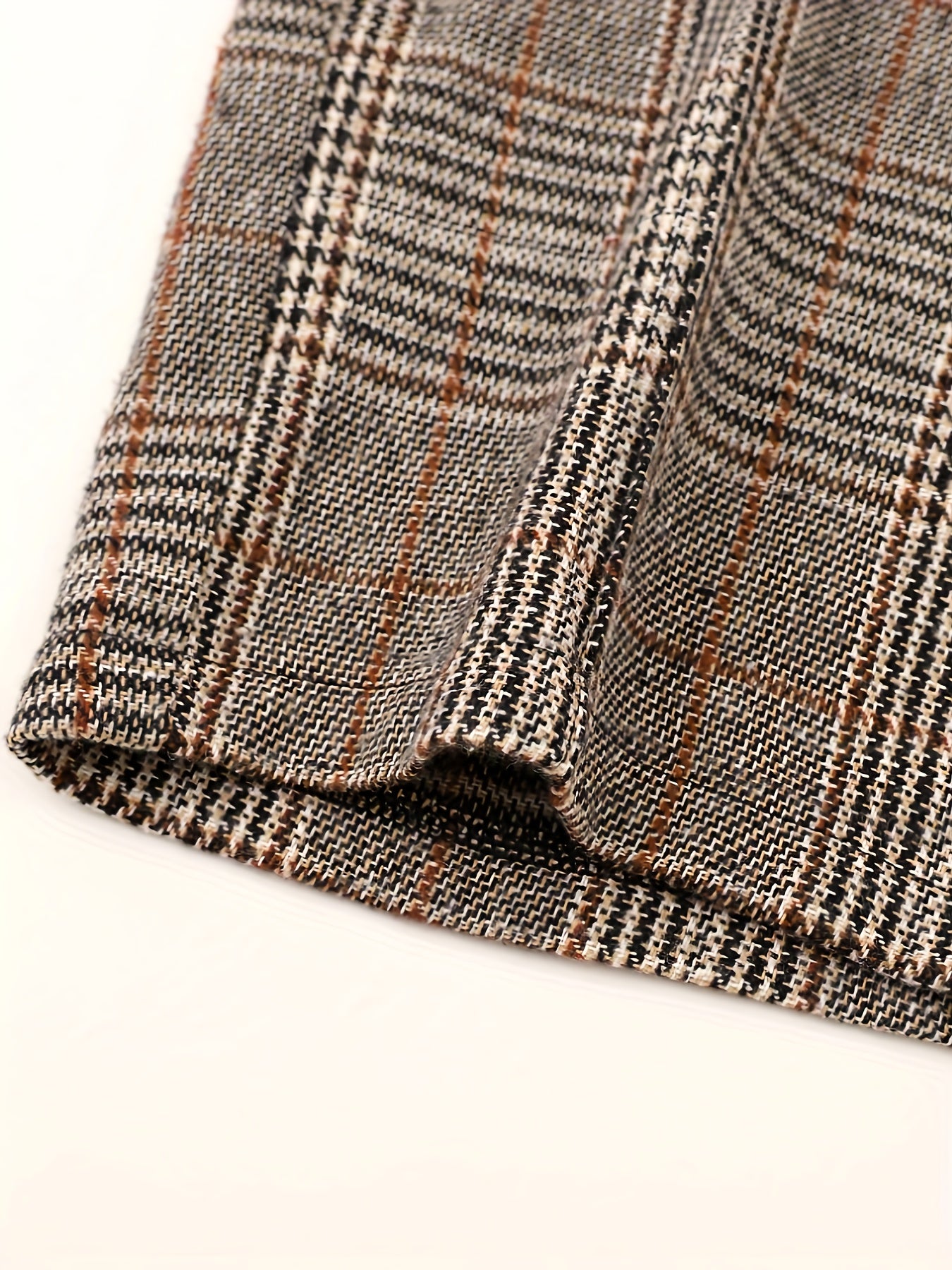Damen Karierte Weite Hose Marlene Stil - Image 6
