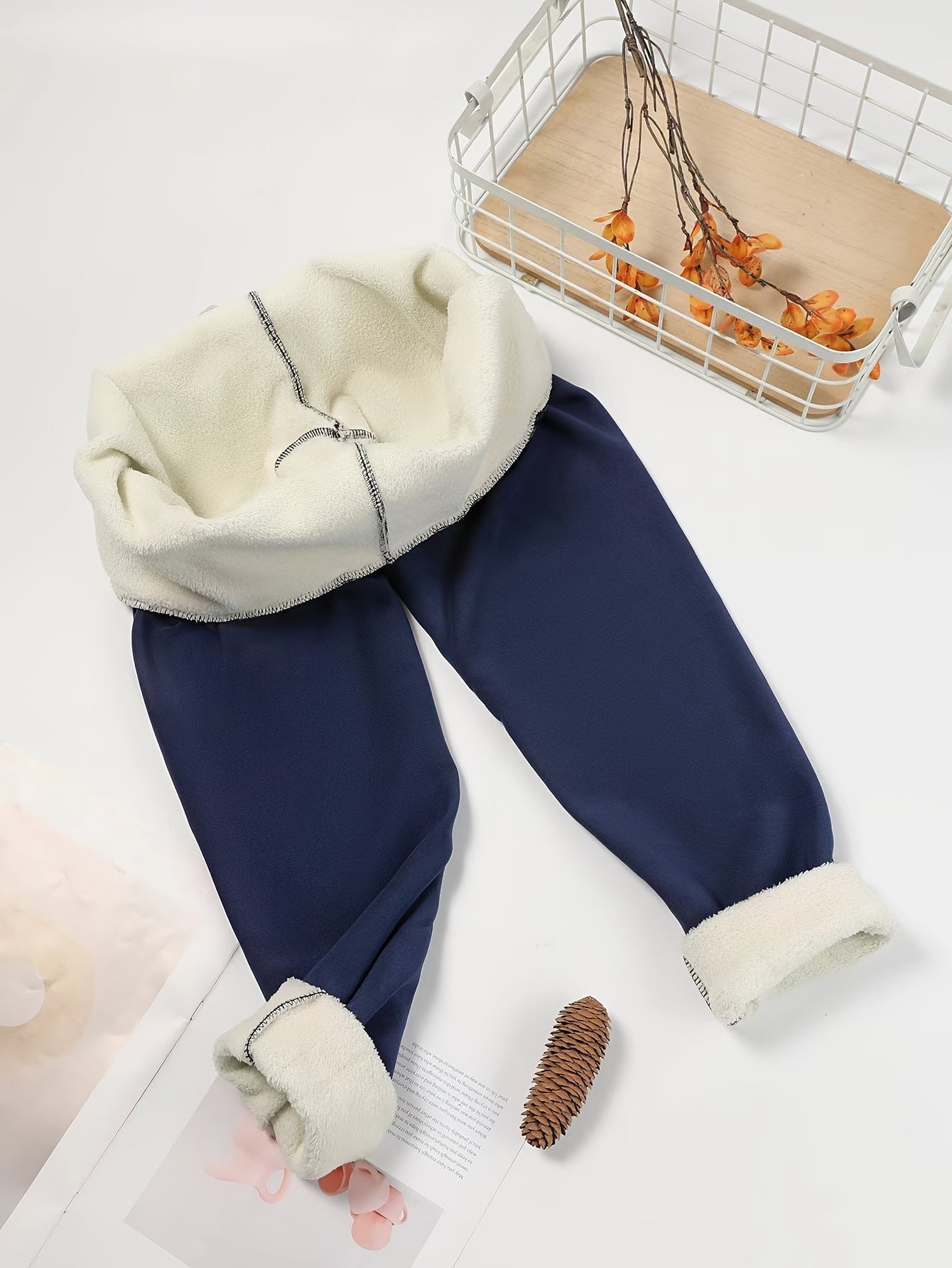 Damen Fleece Leggings High Waist Gefüttert Warm Winter - Image 16