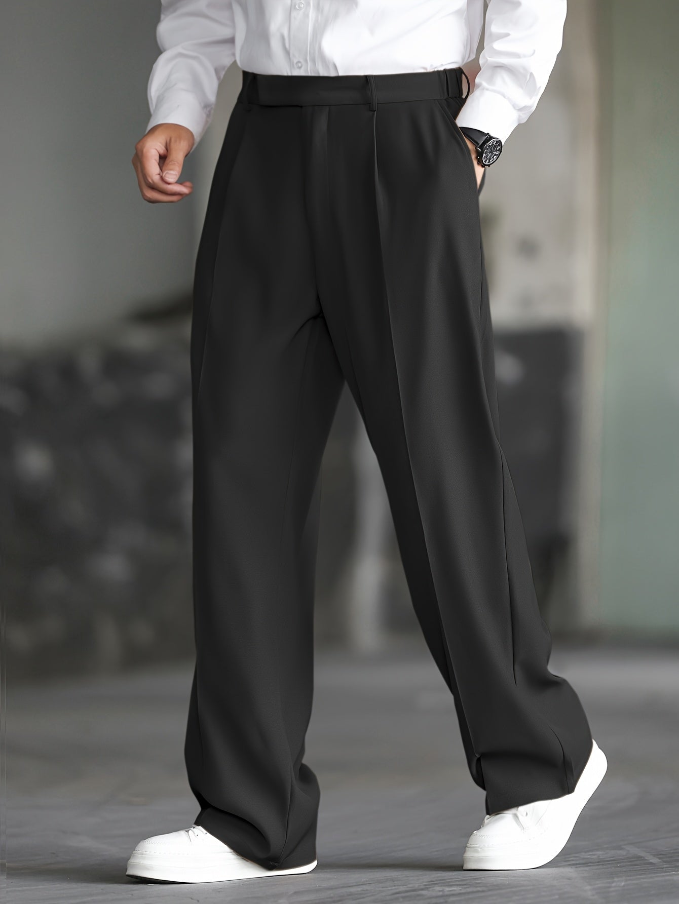 Damen Weite Hose Marlenehose Relaxed Wide Leg - Image 6