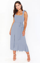 Damen Trägerloses Kleid mit Schnürung - Image 10
