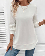 Lucia - Damen Langarmshirt Mit Rundhalsausschnitt