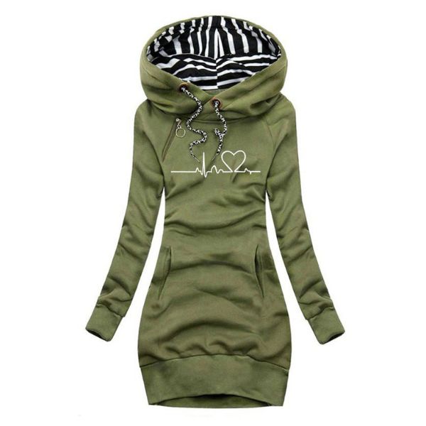 Damen Hoodie Elegant Kapuzenpullover Stilvoll - Image 2