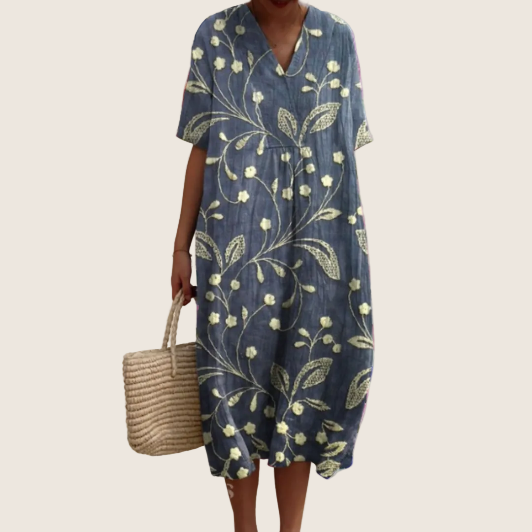Damen Geblümtes Sommerkleid - Image 9