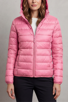 Damen Leichte Packbare Kapuzen Steppjacke - Image 27