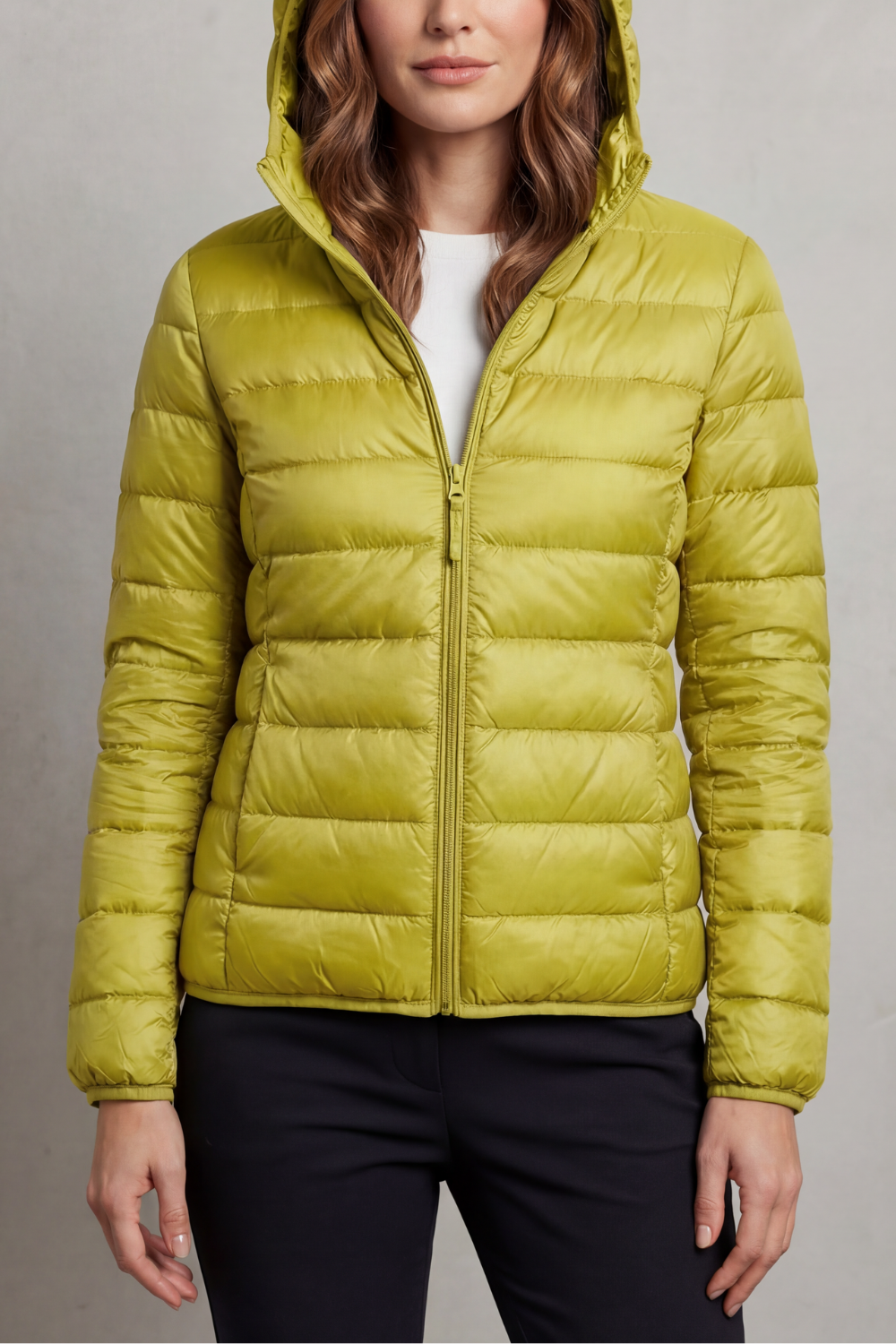 Damen Leichte Packbare Kapuzen Steppjacke - Image 29