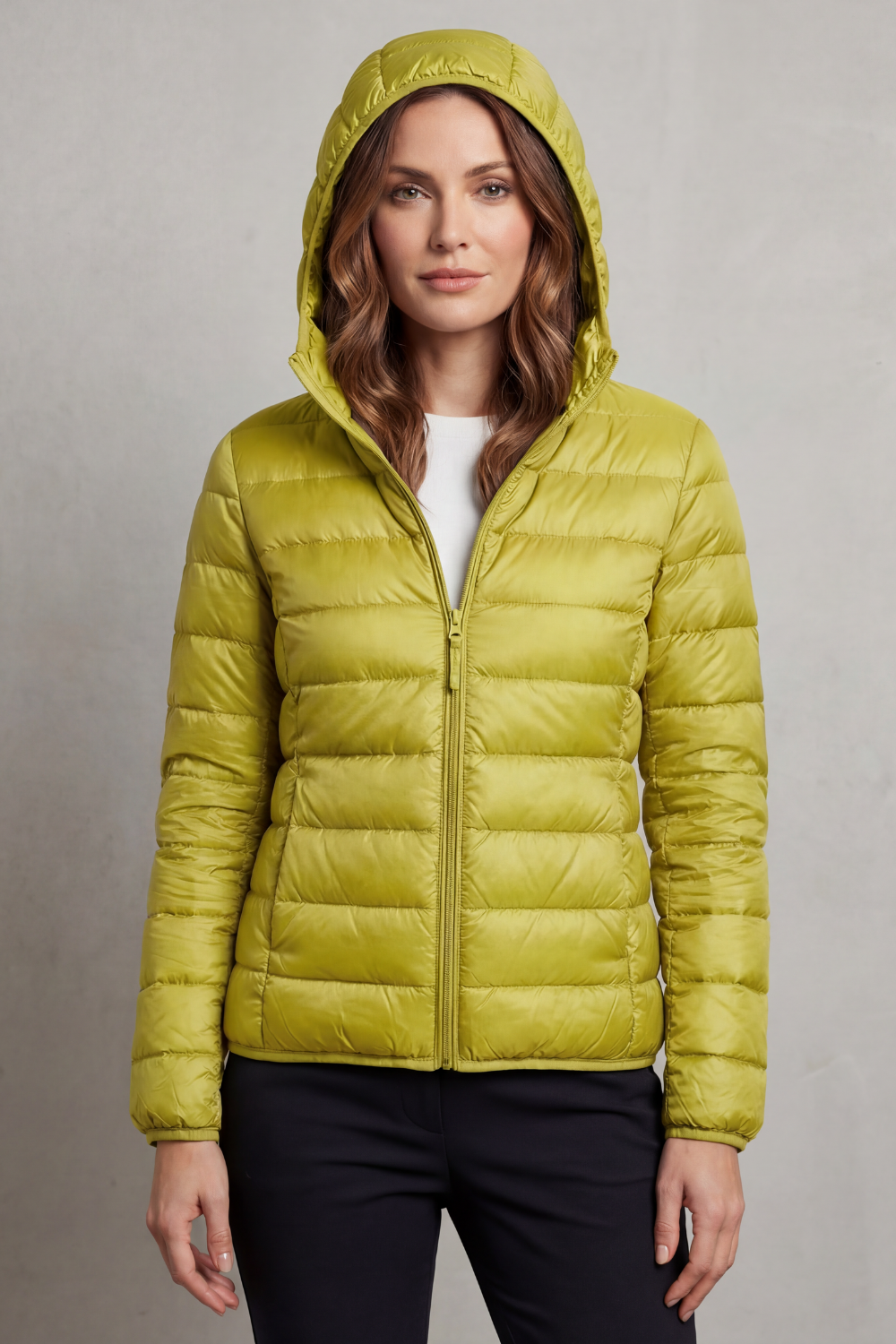 Damen Leichte Packbare Kapuzen Steppjacke - Image 30
