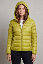 Damen Leichte Packbare Kapuzen Steppjacke - Image 30