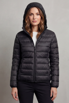 Damen Leichte Packbare Kapuzen Steppjacke - Image 8