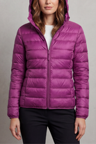 Damen Leichte Packbare Kapuzen Steppjacke - Image 15