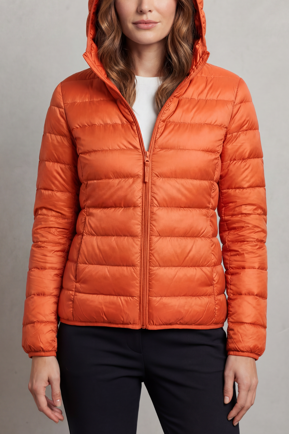Damen Leichte Packbare Kapuzen Steppjacke - Image 17