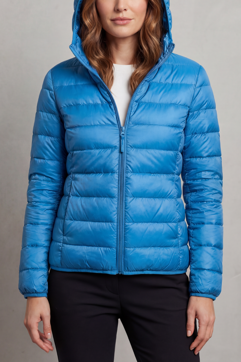 Damen Leichte Packbare Kapuzen Steppjacke - Image 19