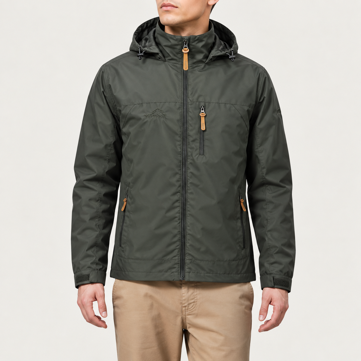 Herren Outdoorjacke Wasserdicht Winddicht Leicht - Image 5
