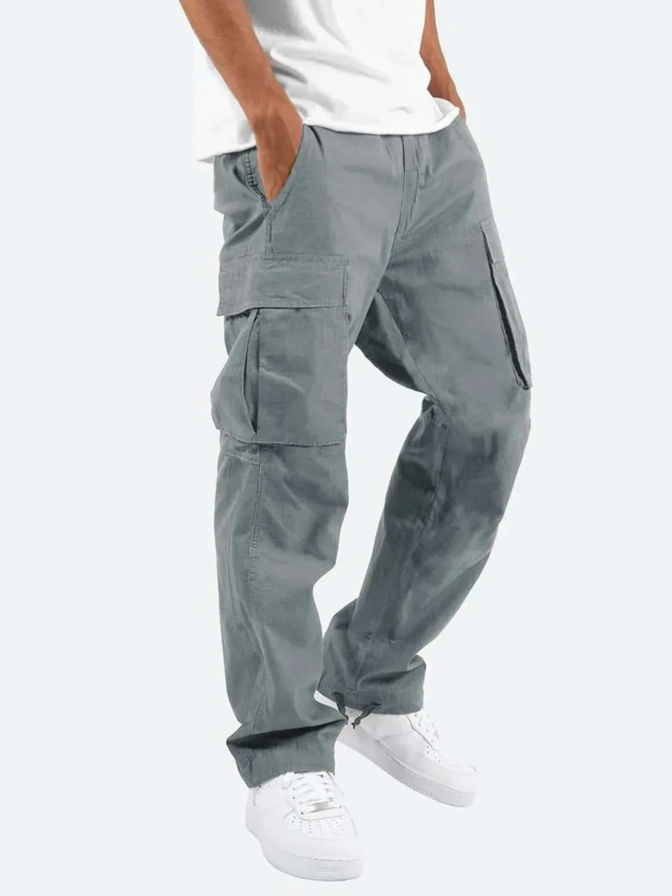 Herren Cargohose gerades Bein mit Pattentaschen - Image 4