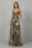 Damen Wasserfarben Maxikleid ärmellos Hochzeitsgast - Image 6