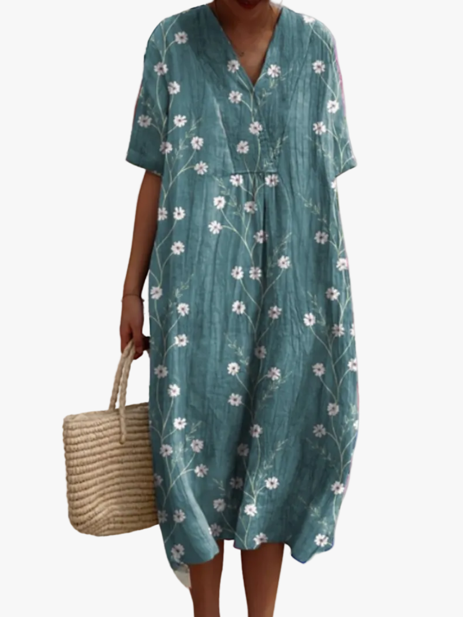 Damen Geblümtes Sommerkleid