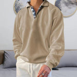 Pull homme à col polo et coupe confortable
