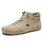 Chaussures montantes en cuir imperméable à lacets