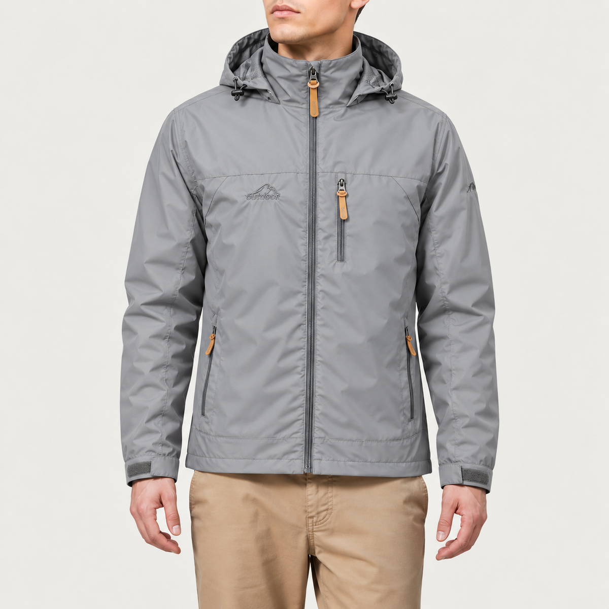 Herren Outdoorjacke Wasserdicht Winddicht Leicht - Image 3