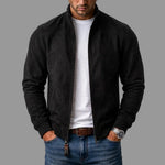 Men's suede-look bomber jacket