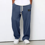 Pantaloni da uomo comodi con vita regolabile e superficie strutturata