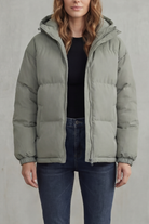 Damen Steppjacke mit Kapuze Pufferjacke Gesteppt - Image 9