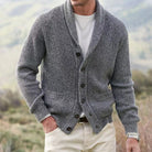 Herren Grobstrick Cardigan Schalkragen mit Knöpfen - Image 3