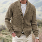 Herren Grobstrick Cardigan Schalkragen mit Knöpfen - Image 2