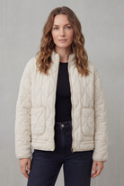 Damen Steppjacke Pufferjacke Gesteppt Hoher Kragen - Image 5