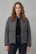 Damen Steppjacke Pufferjacke Gesteppt Hoher Kragen - Image 2
