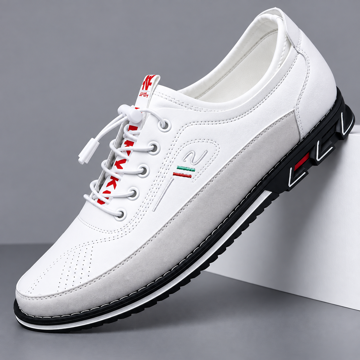 Herren Orthopädische Komfortschuhe Klassische Schnürschuhe Leder - Image 14