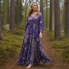 Damen Viskose Boho Maxikleid Lang - Image 6
