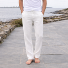 Herren Leinenhose Leicht Atmungsaktiv Casual - Image 5