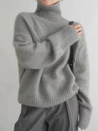 Damen Eleganter Strickpullover Rollkragen - Image 3