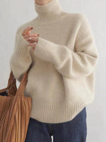 Women's Elegant Turtleneck Knit Sweater
