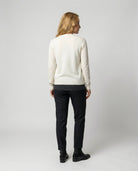 Damen Kaschmir Cardigan V-Ausschnitt mit Knöpfen Langarm - Image 4