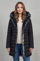 Damen Winterparka Kunstfellfutter mit Kapuze - Image 2