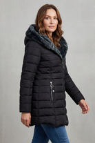 Damen Winterparka Kunstfellfutter mit Kapuze - Image 3