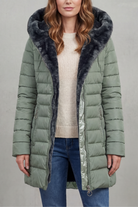 Damen Winterparka Kunstfellfutter mit Kapuze - Image 5