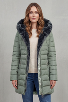 Damen Winterparka Kunstfellfutter mit Kapuze - Image 6