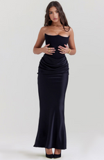 Élarise - Schulterfreies Korsett Maxikleid